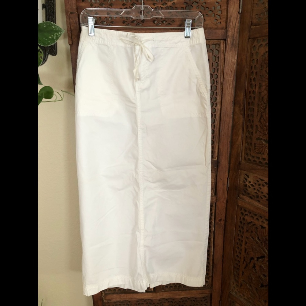 Old Navy White Midi Skirt
